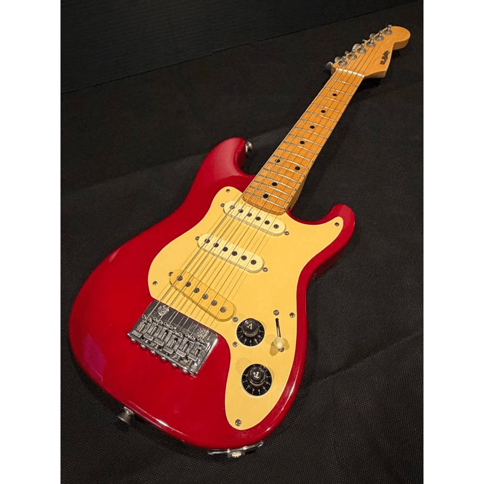 Vintage 80s D' Mini by Phased Systems Strat Stratocaster Travel Guitar