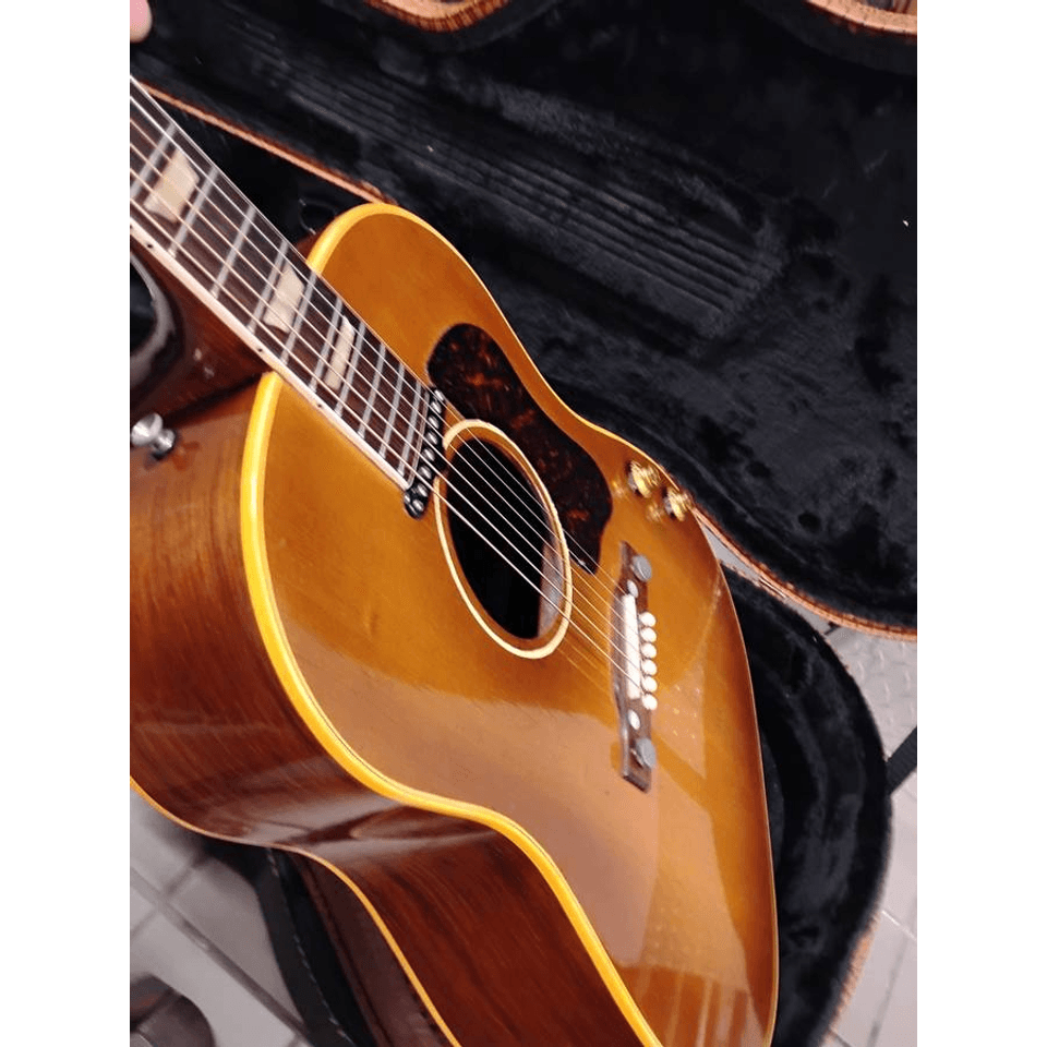 1955 Gibson j160e and 1969 Martin d-28